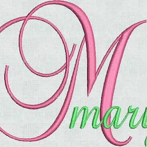¡GRAN OFERTA! Diseños de bordado a máquina de descarga instantánea. Fuentes elegantes, monogramas, mayúsculas y minúsculas. 52 archivos en formato ART. Bernina.
