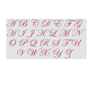 Stickmuster im PES-Format (Schreibschrift, Monogramm-Alphabet)
