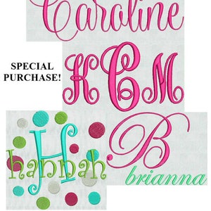 GROßER SALE! nur DST-Format Instant Download Stickdateien Stickdateien Drehbuch Schriftarten Monogramm Alphabet Schriftart Fancy Dots