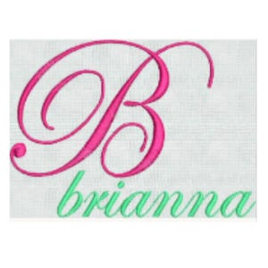 Maskindesign Script Monogram Alfabet Broderitypsnitt – Versaler, Gemener (PES-format)