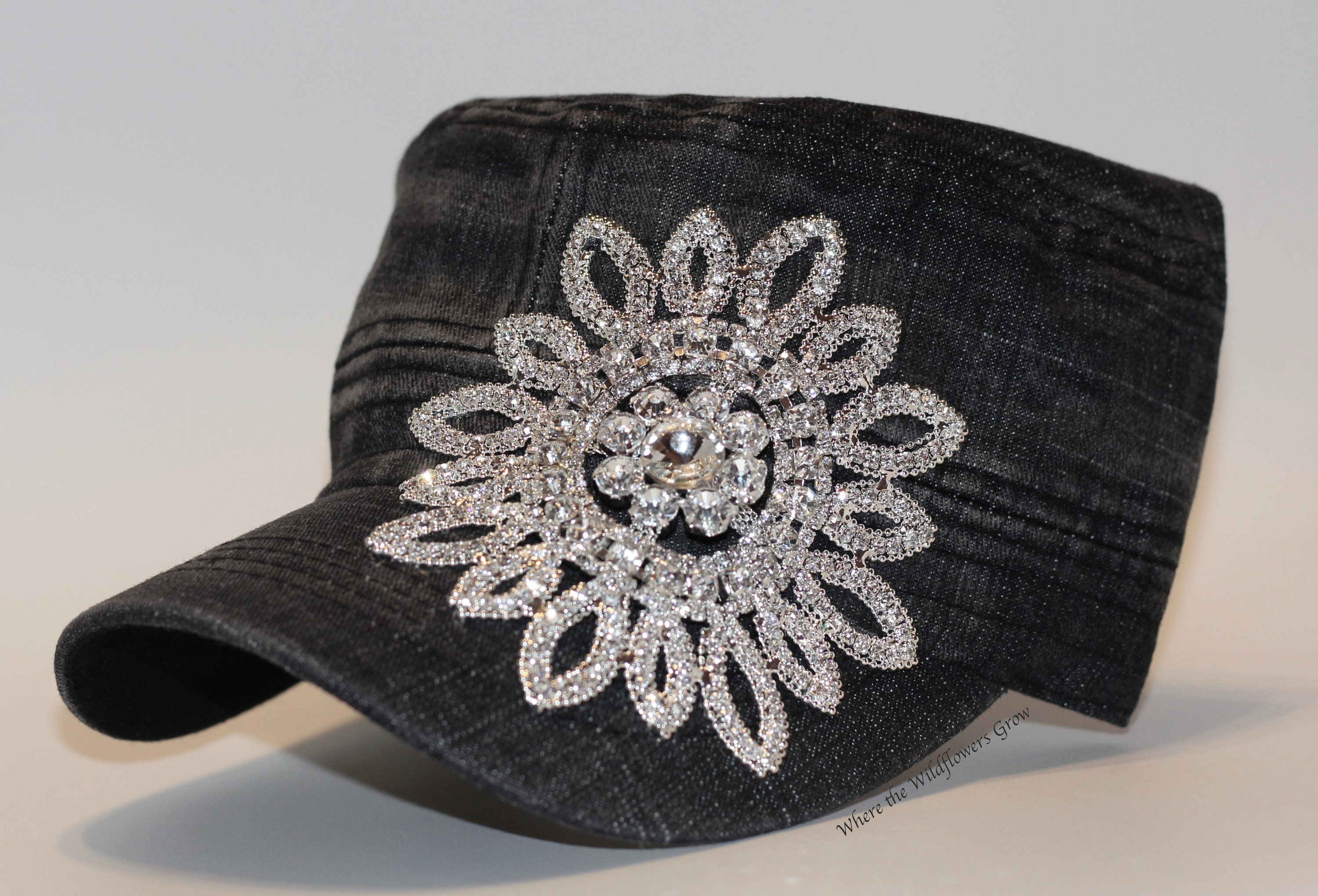 ladies caps with bling