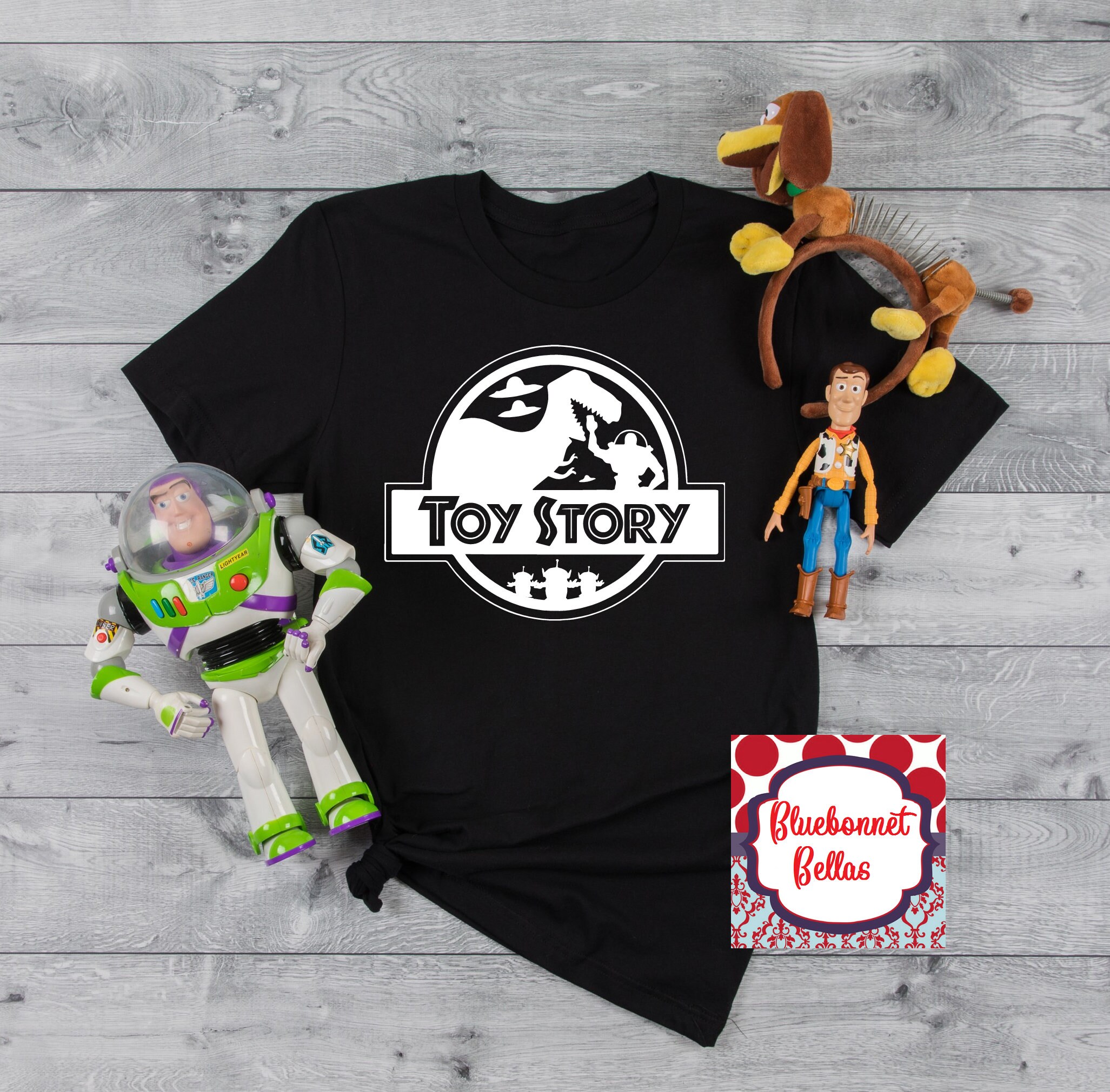 toy story jurassic park shirt