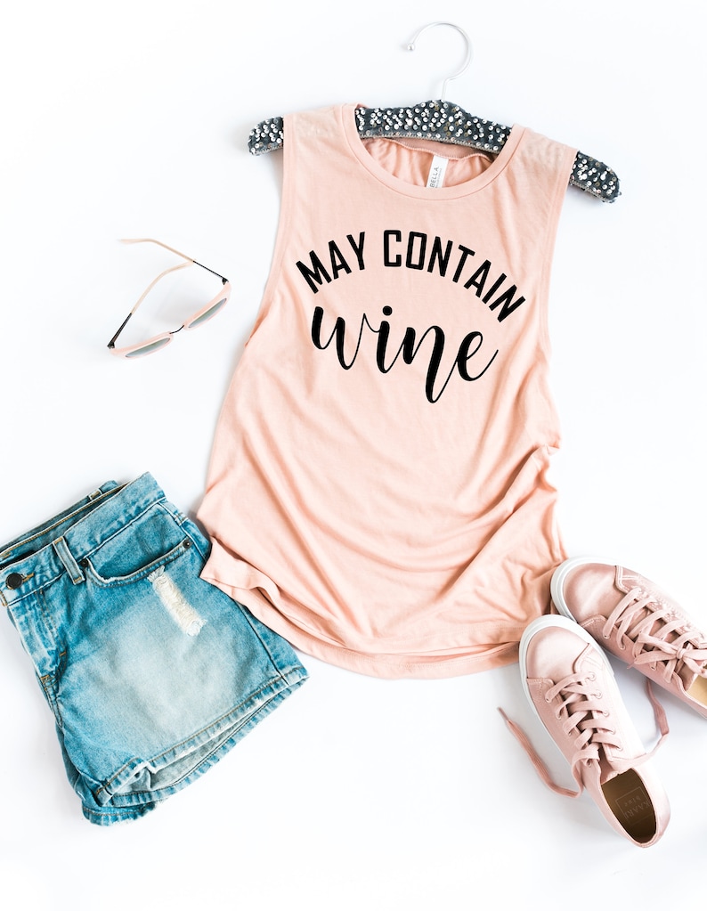 Wine Tank Top Moscato Tank May Contain Wine Muscle Tank Workout Tee Workout Tank Cabernet Funny Workout Shirt Cute Gym Shirt
