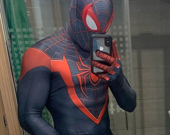 Spider-Man The Animated Series Cosplay Costume Bodysuit Peter Parker  Jumpsuit