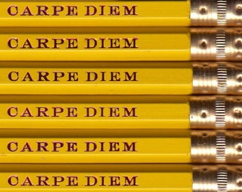 Latin Carpe Diem pencils