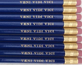 Latin VENI VIDI VICI pencils