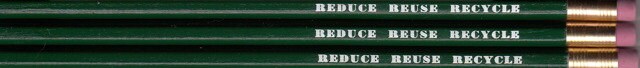 Reduce Reuse Recycle Pencils - Etsy