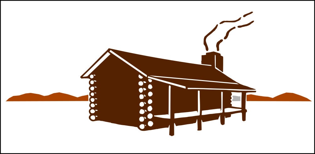 Log Cabin SVG - Etsy