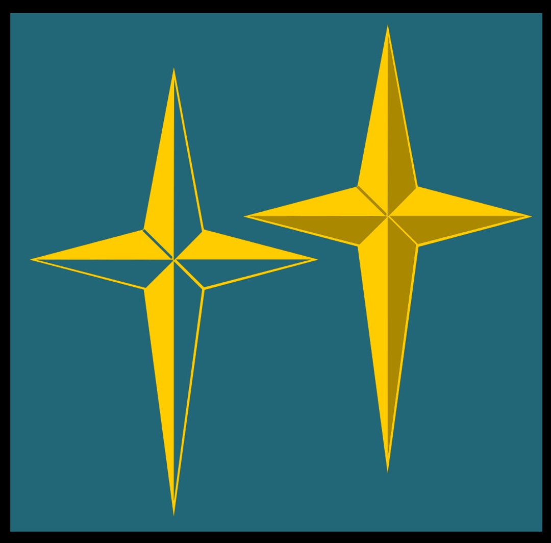 4 Pointed Star SVG - Etsy