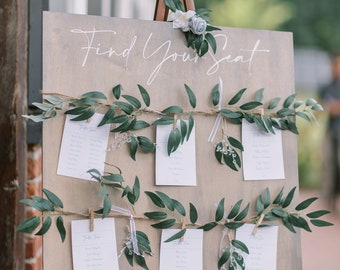 Rustic Wedding seating chart