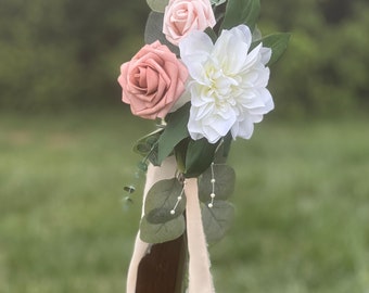 Dammigt rosa gångblommor