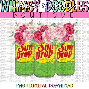 floral SUNDROP • sublimation png digital download