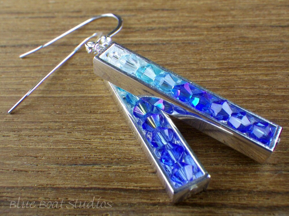 Blue Ombré Sylvie Earrings