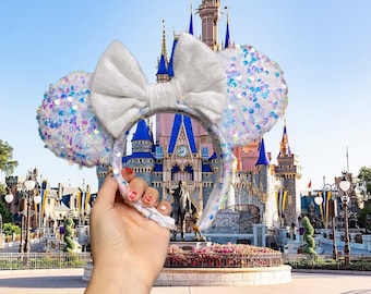 Frozen Fractals Velvet Sequin Mouse Ears