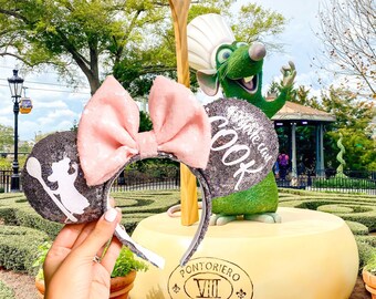 Anyone Can Cook Ears | Mouse Headband | Sequin Ears | Disney Headband | Disney Parks | Epcot | Ratatouille