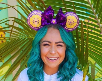 Violet Lemonade Mouse Ears | Mouse Headband | Sequin Ears | Disney Headband | Disney Parks | Epcot