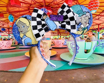 Alice and Mad Hatter Mouse Ears