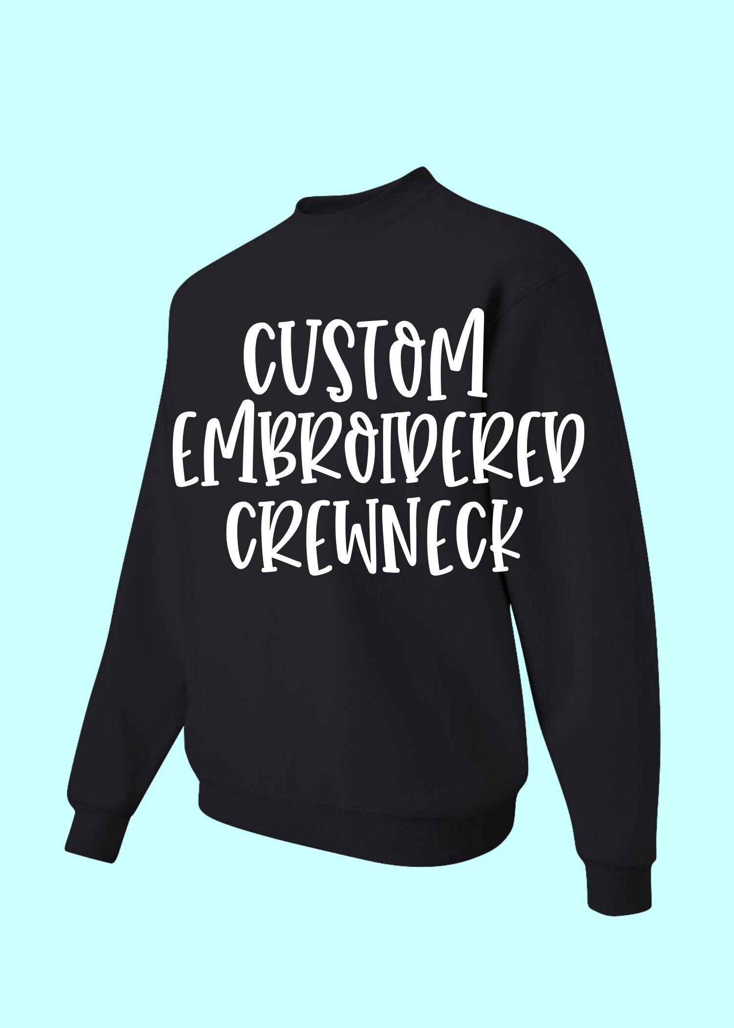 custom embroidered crewneck sweatshirts