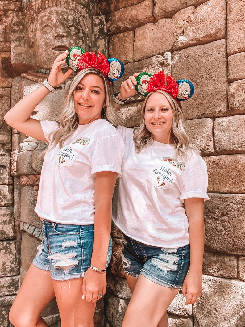 Three Caballeros Ears  Mouse Headband  Sequin Ears  Disney image 4