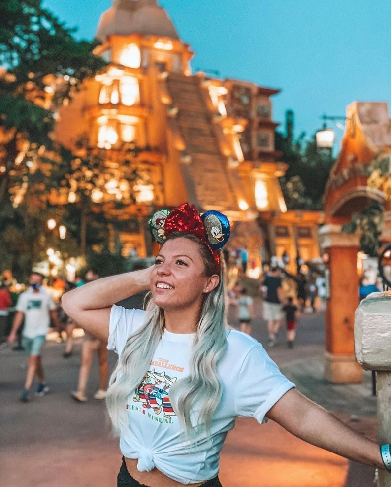 Three Caballeros Ears  Mouse Headband  Sequin Ears  Disney image 2