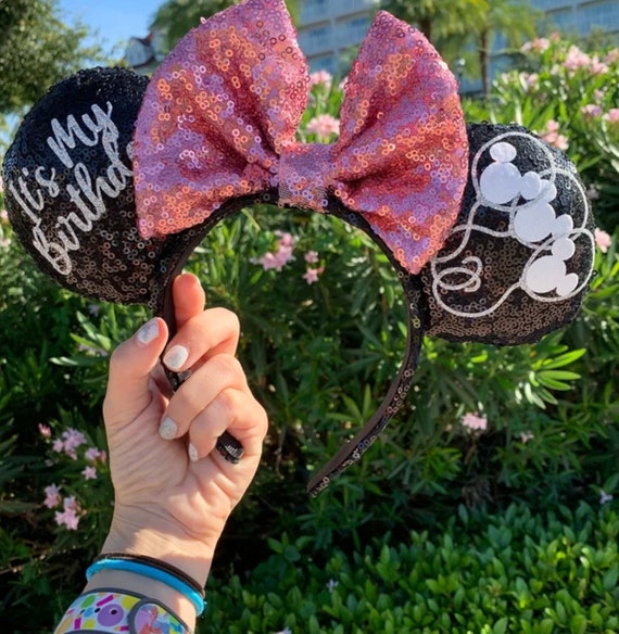 Birthday Mouse Ears - Etsy Norway