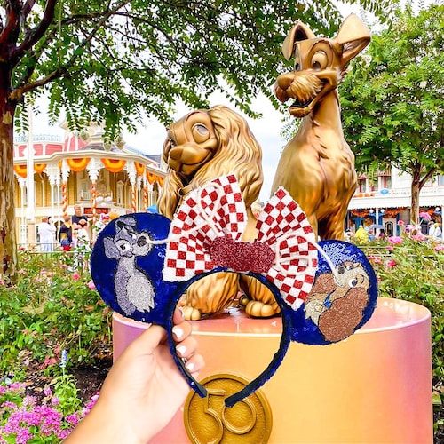 Bella Notte Ears | Sequin Ears | Disney Headband | Disney Parks | Magic Kingdom | Lady & The Tramp
