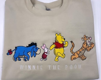 Geborduurd Winnie de Poeh-sweater