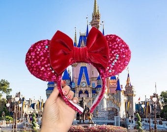 Berrylicious Velvet Sequin Mouse Ears