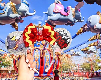 Don't Just Fly, Soar Ears | Mouse Headband | Sequin Ears | Disney Headband | Disney Parks | Magic Kingdom | Dumbo