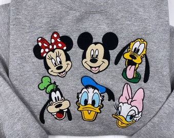 Mickey & Friends Embroidered Sweatshirt