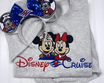 Disney Cruise Embroidered Sweatshirt