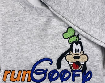 Run Goofy Embroidered Sweatshirt