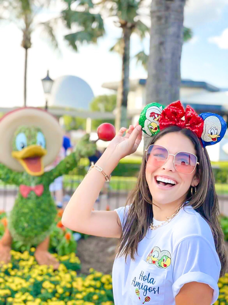 Three Caballeros Ears  Mouse Headband  Sequin Ears  Disney image 3