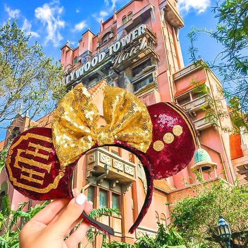Tower of Terror Ears | Mouse Headband | Sequin Ears | Disney Headband | Disney Parks | Hollywood Studios | TOT