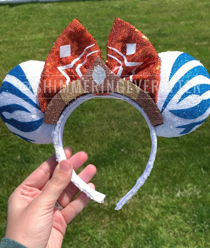 Ahsoka Inspired Mouse Ears/Mickey Ear Headband/Minnie Etsy