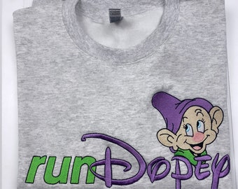 Run Dopey Embroidered Sweatshirt