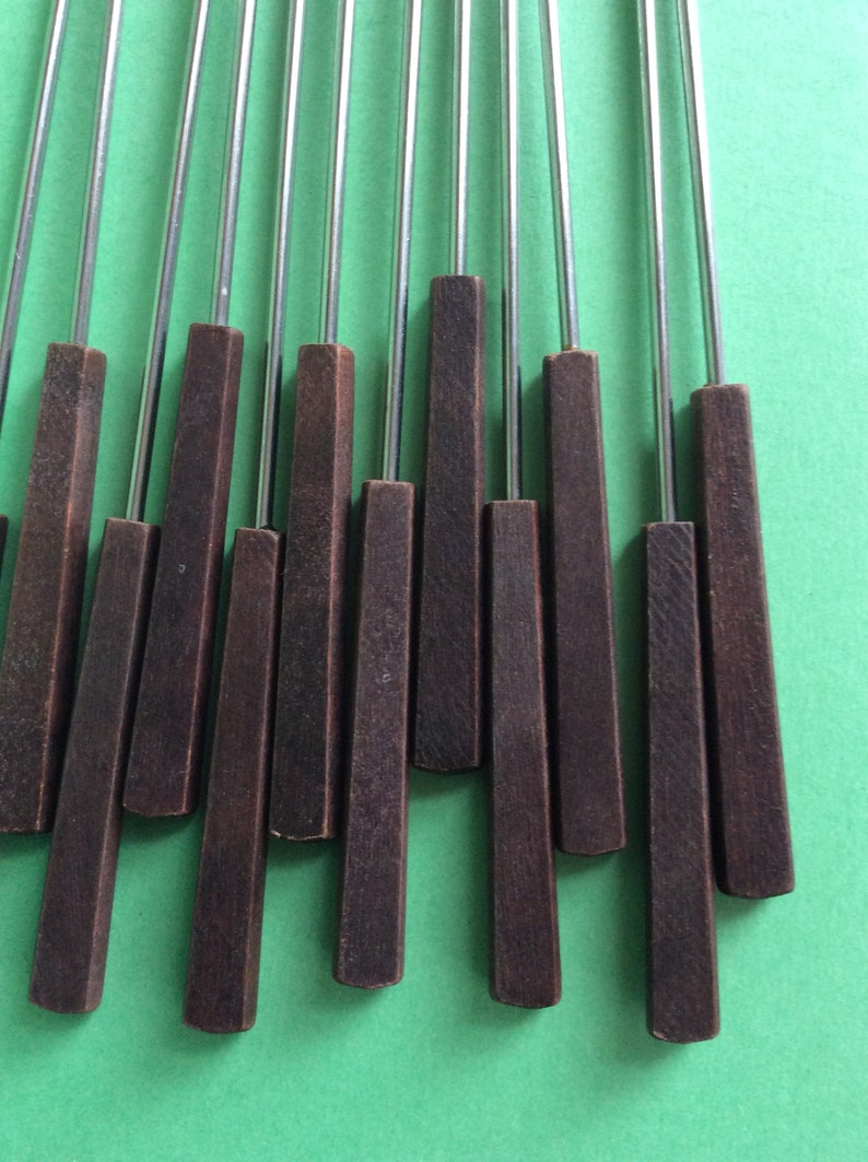 Vintage long fondue forks