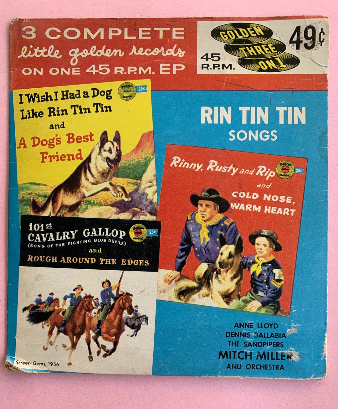 Rin Tin Tin Songs on 45rpm Vinyl - Etsy