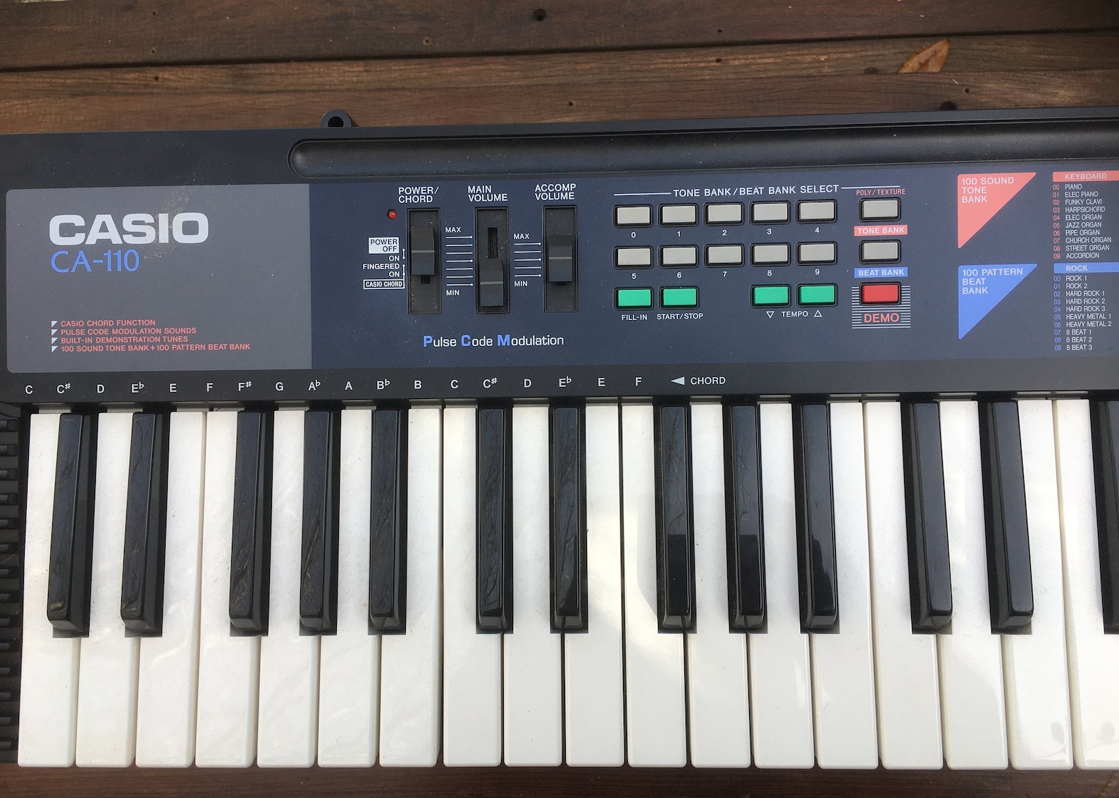 Vintage Casio CA110 keyboard Etsy