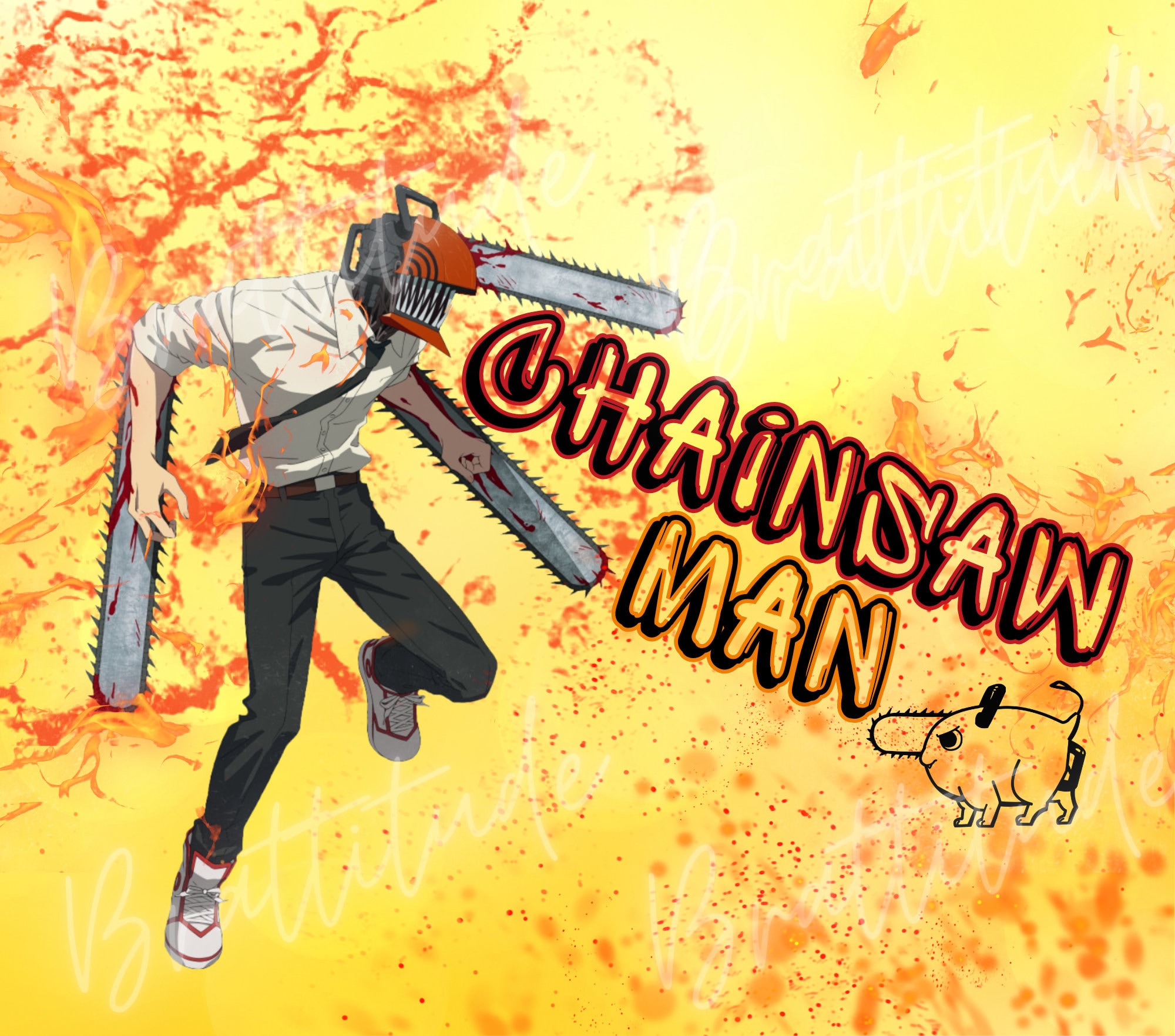 Chainsaw Man Digital Art by Mounier Wanjak - Fine Art America