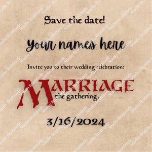 Mtg Save the Date - Etsy Mtg Save the Date - Etsy
