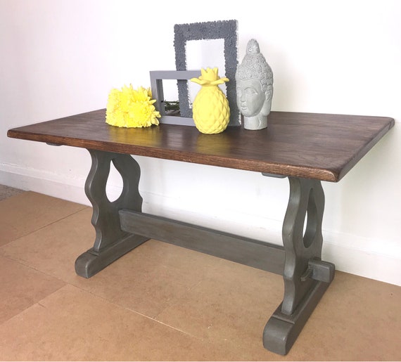 Oak table with grey legs deals