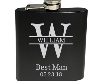 engraved flasks etsy