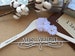Personalized Wedding hanger, Bridal hanger, custom hanger, bride gift, Bridesmaid hanger, wedding hanger, engraved hanger, flowers