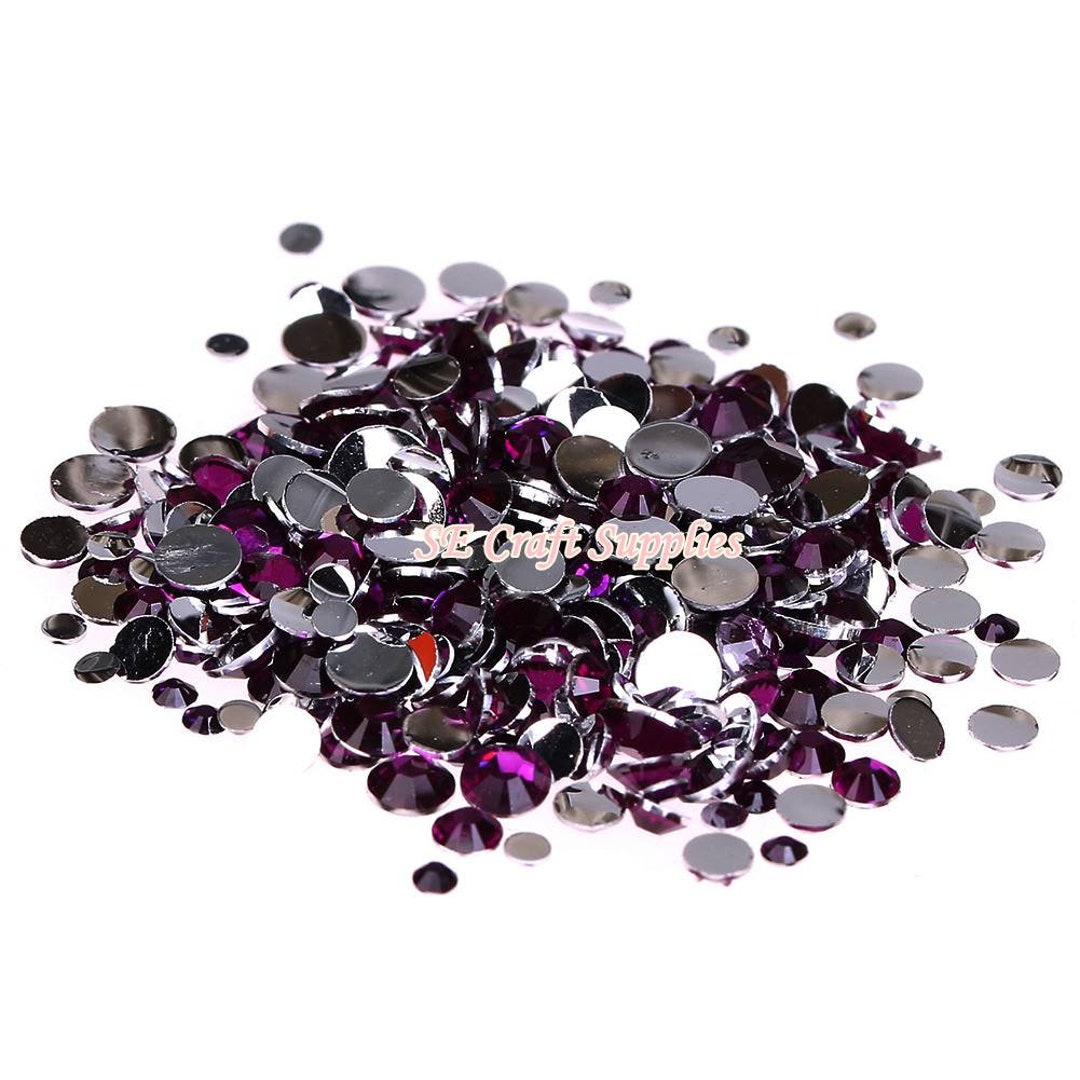FINGERINSPIRE 200 Pcs 24.5x11mm Oeil De Cheval Acrylique Strass