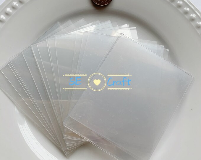 3,10,50pcs Plastic Film for Resin Shaker , Mold Keychain Charm UV Resin