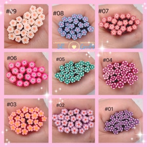 2pcs Flower Polymer Clay Stick Fimo Cane