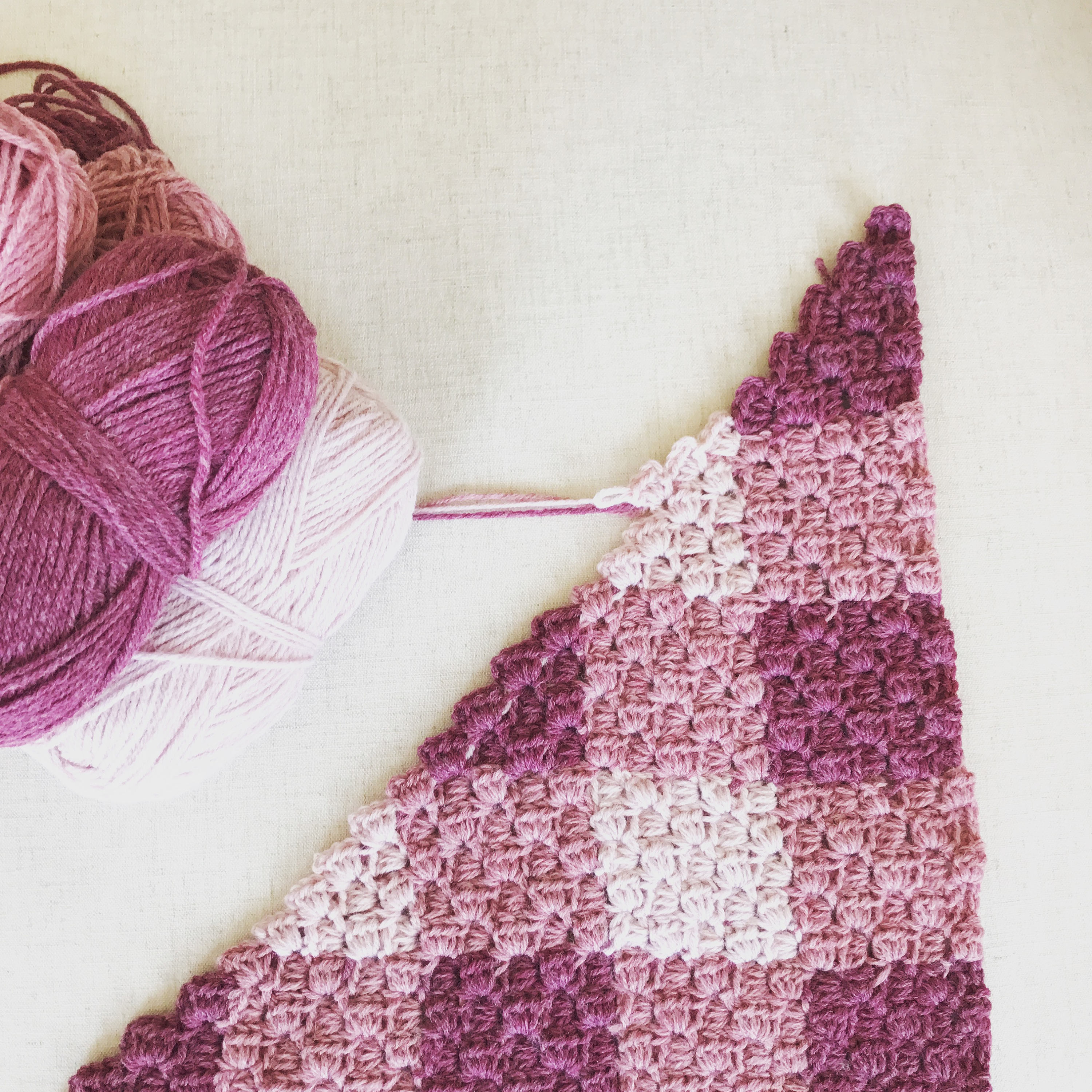 Gingham Crochet Corner to Corner Blanket Pattern 2 graphs