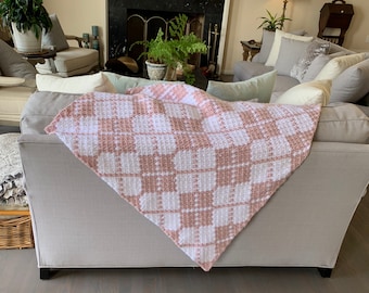 Argyle Corner to Corner (C2C) Afghan Crochet Pattern and Graph, Baby Blanket, Throw, Lapghan gift