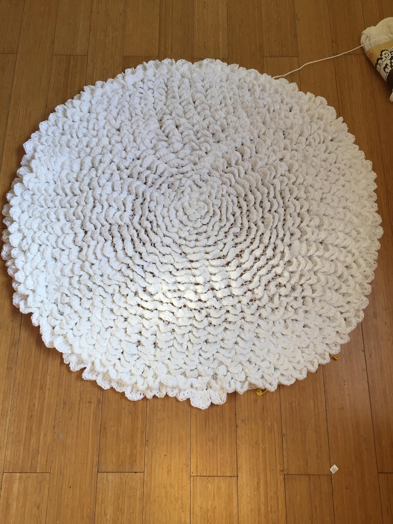 The Madeline Flower Rug Crochet Pattern digital download Etsy